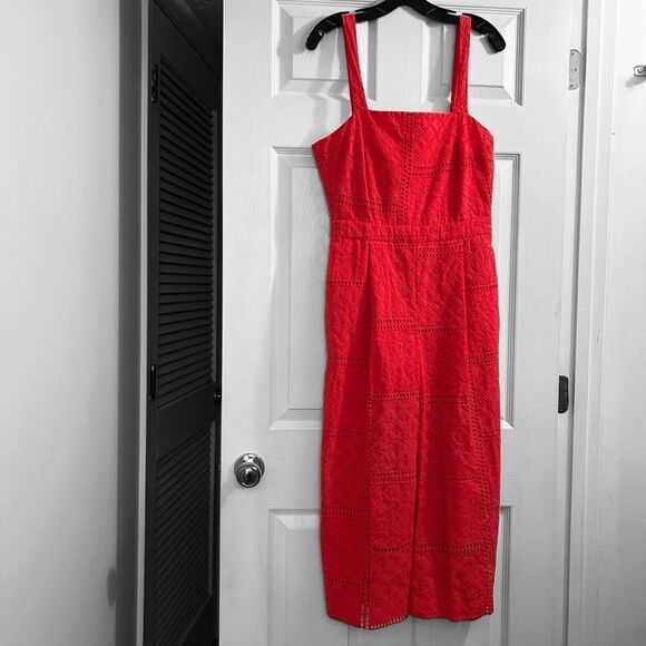 Parker Ashton Eyelet Jumpsuit Size 6 - Picture 4 of 7